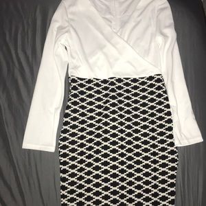 One piece office wear dress combo